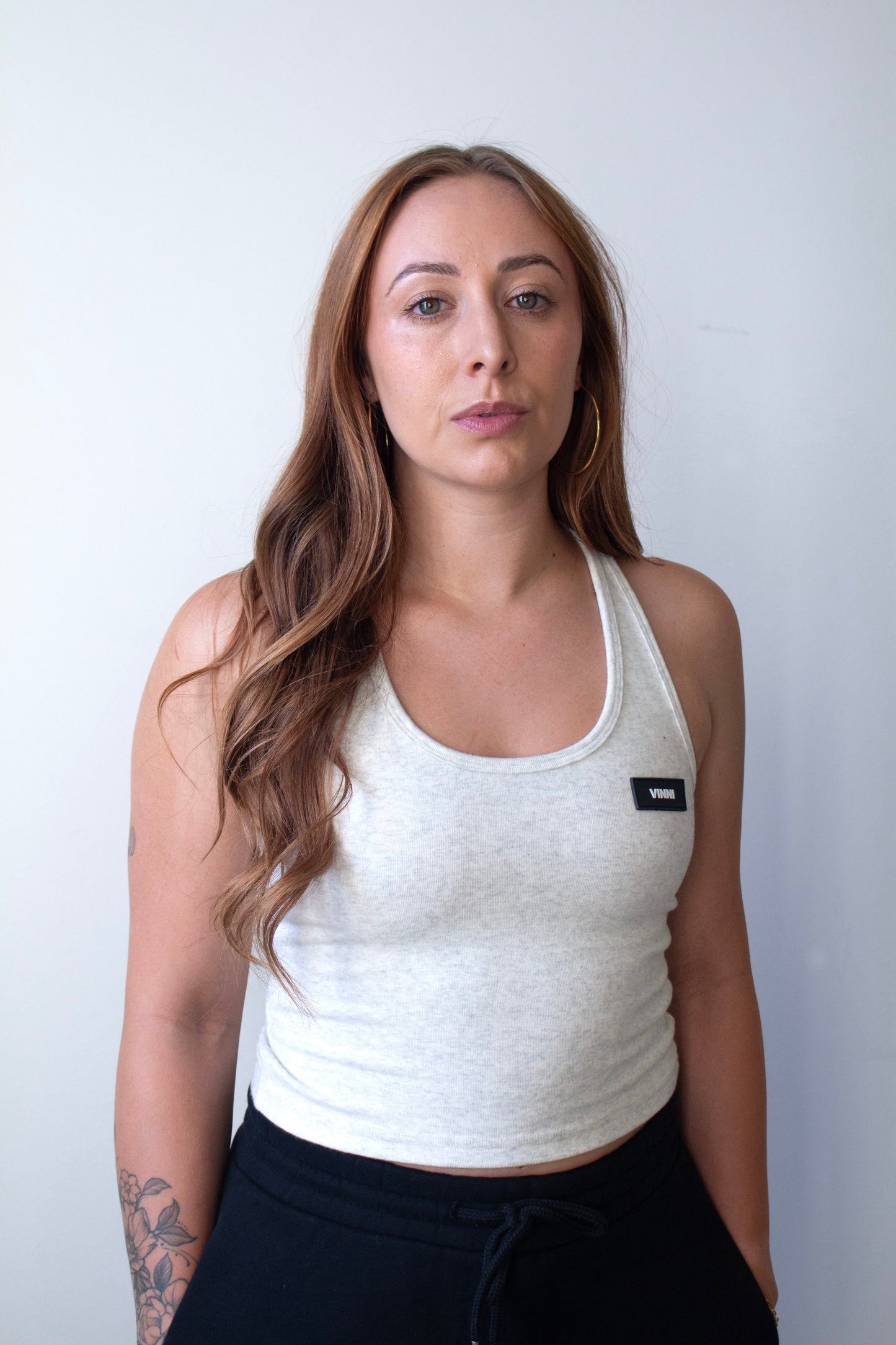 LIA RACER TOP 2.0 - HEATHER GREY