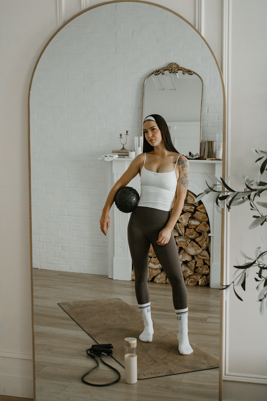 RAE BALLET TANK - WHITE