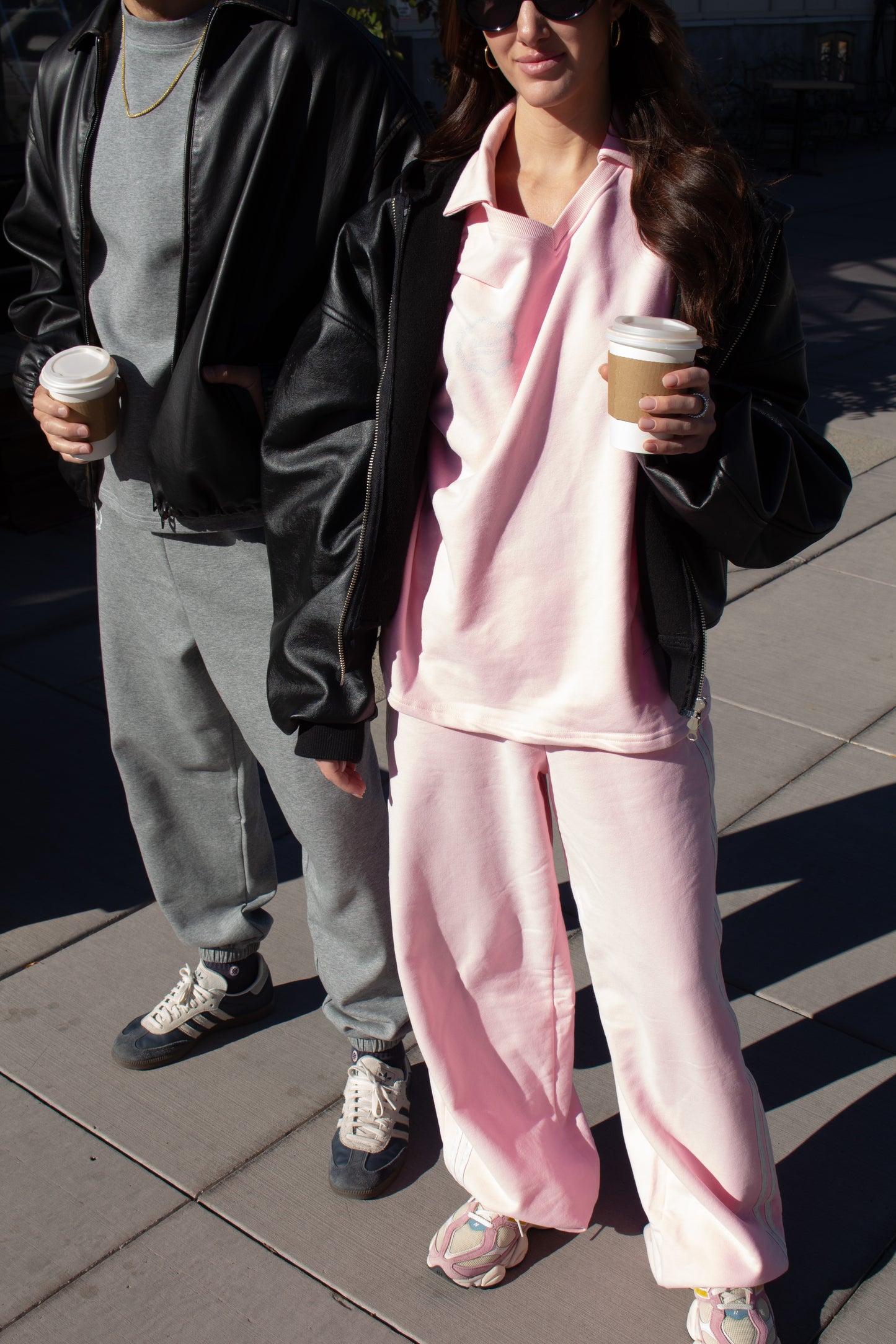 NASH STRIPED SWEATS - CANDY FLOSS