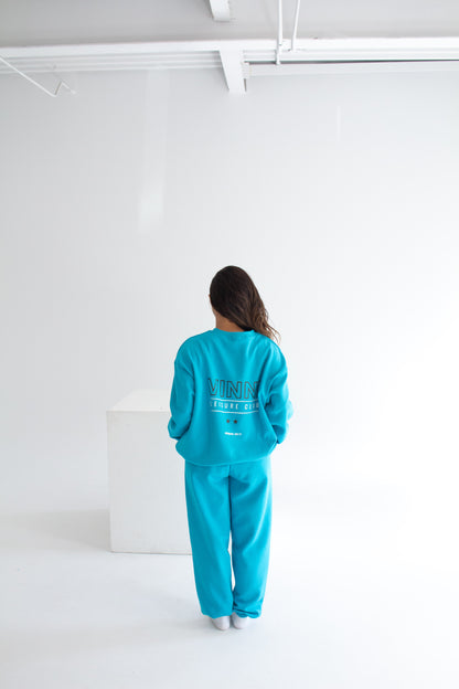 LETTY HIGH-RISE SWEATPANTS - SALTWATER