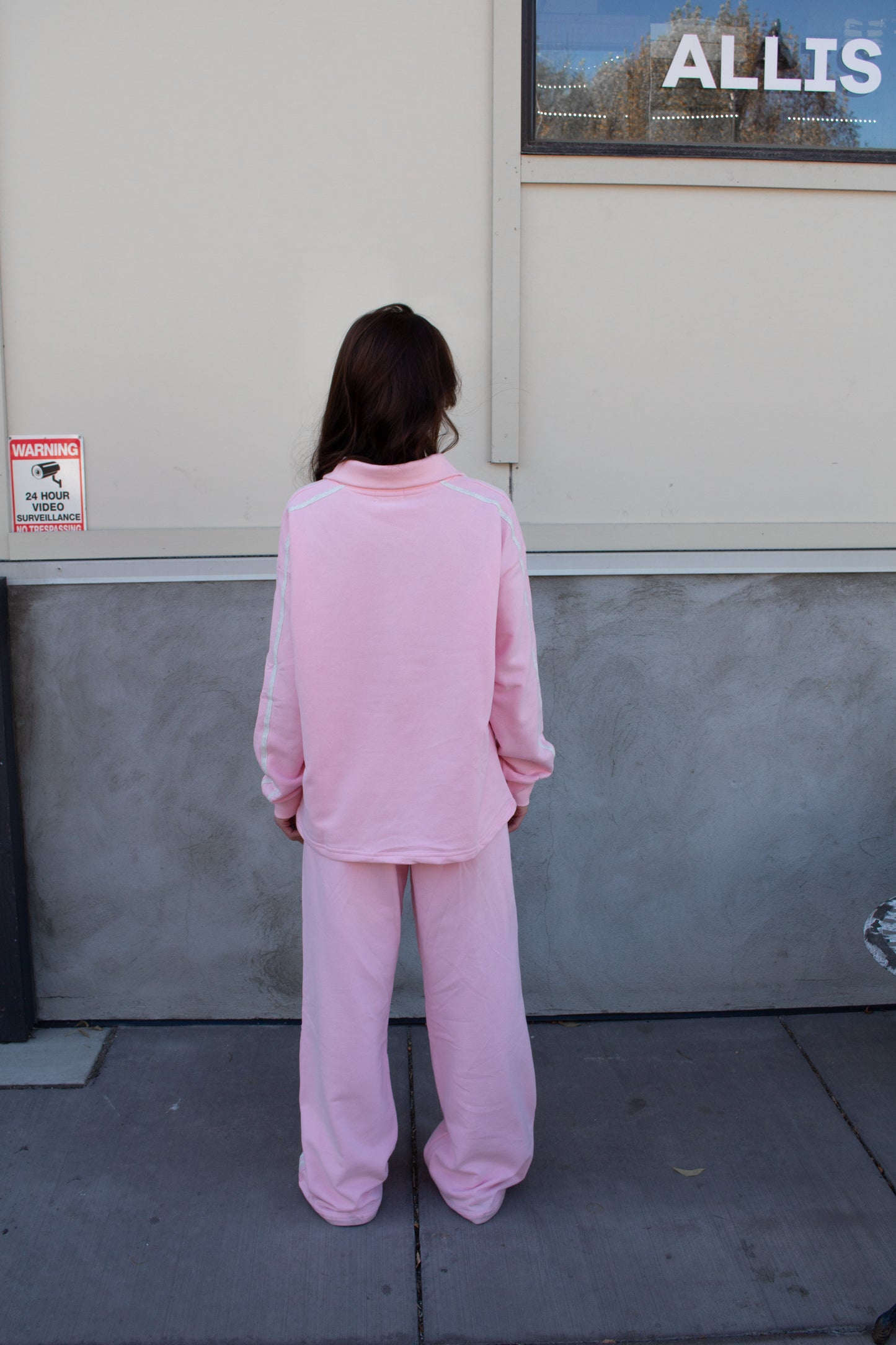 NASH STRIPED SWEATS - CANDY FLOSS