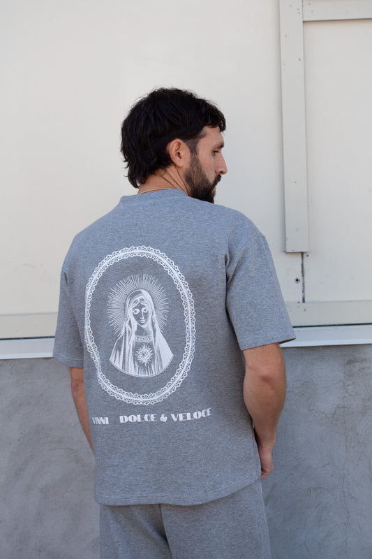 MADONNA [UNISEX] TEE - GRIGIO