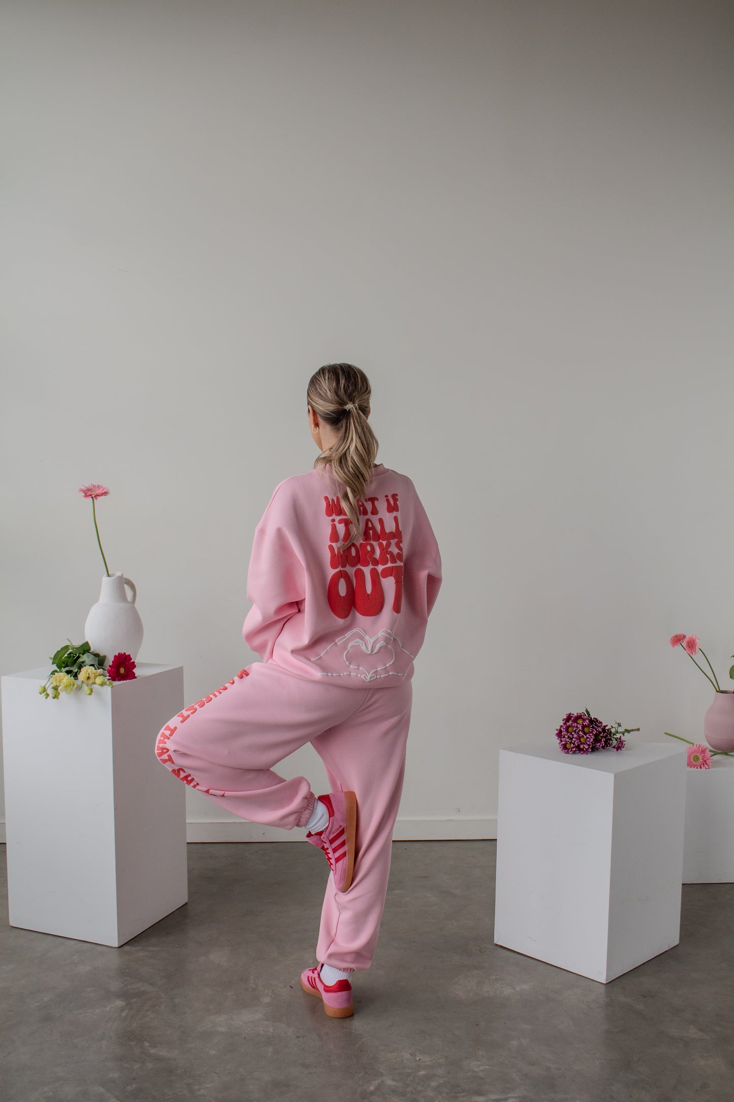 MICHELLE SWEATPANTS - BUBBLEGUM