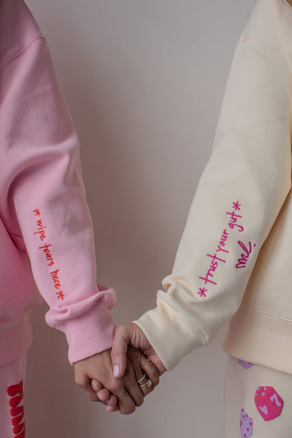 MICHELLE SWEATSUIT TOP - BUTTER
