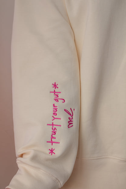 MICHELLE SWEATSUIT TOP - BUTTER