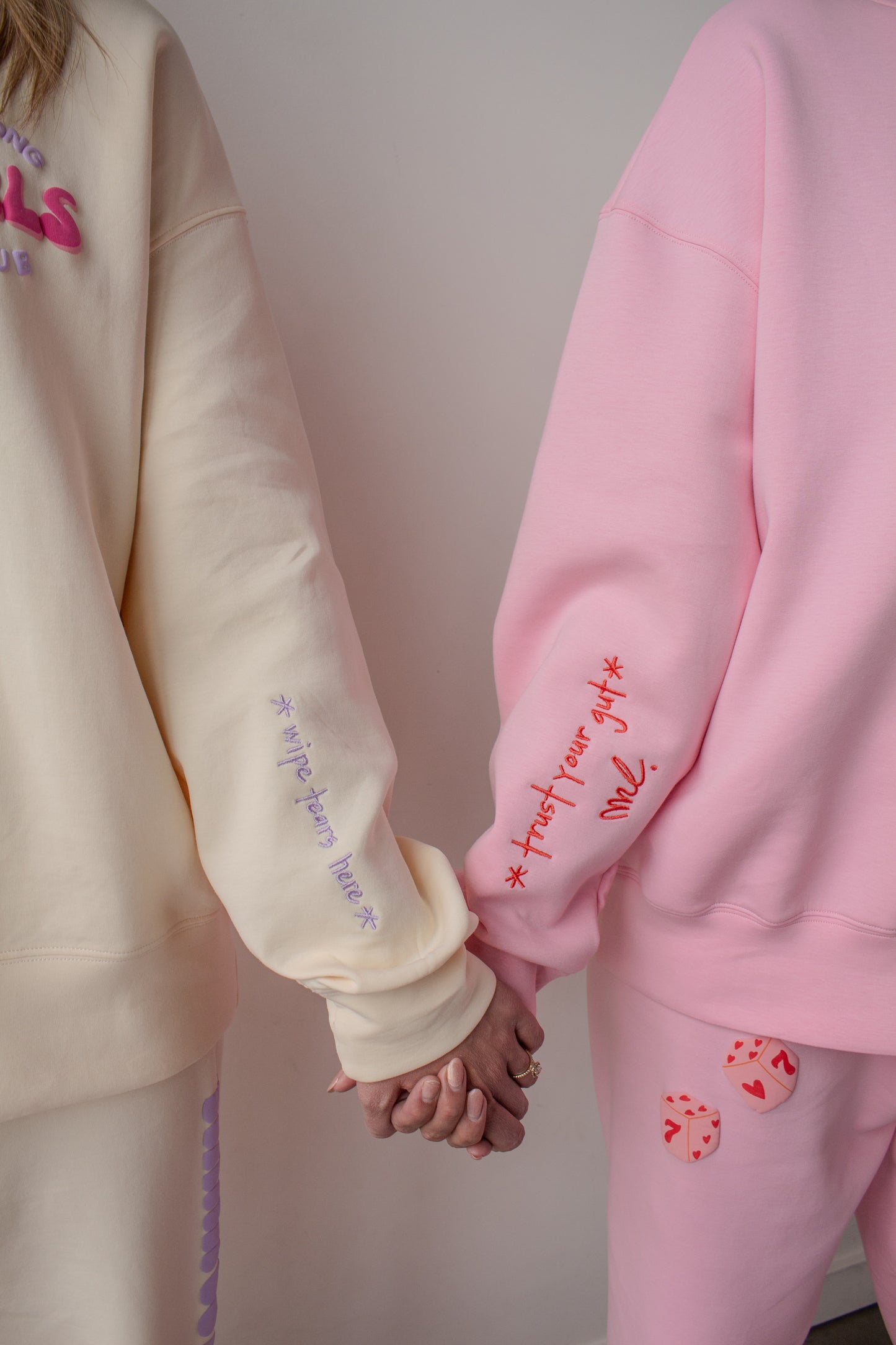 MICHELLE SWEATSUIT TOP - BUBBLEGUM