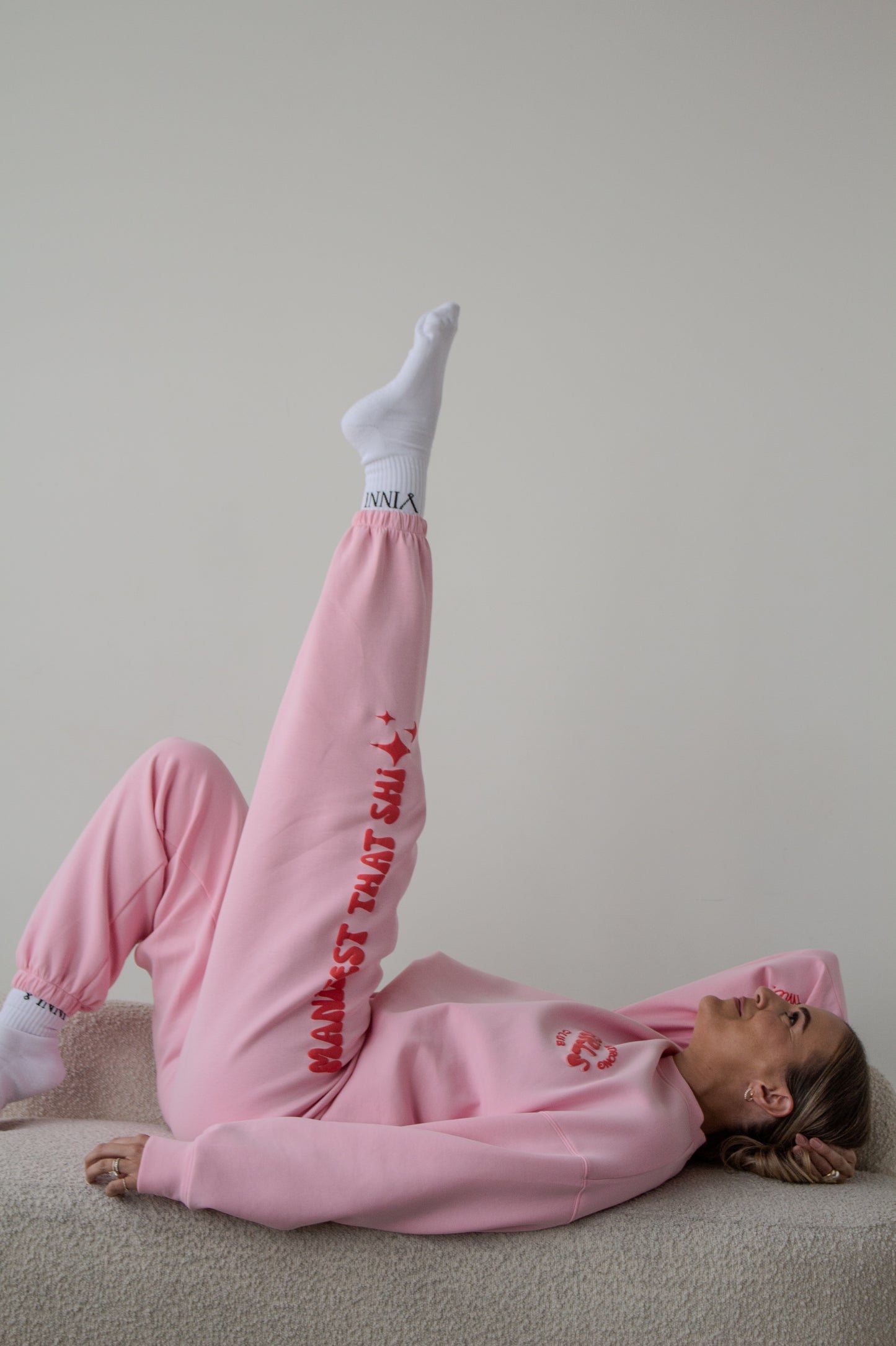 MICHELLE SWEATPANTS - BUBBLEGUM