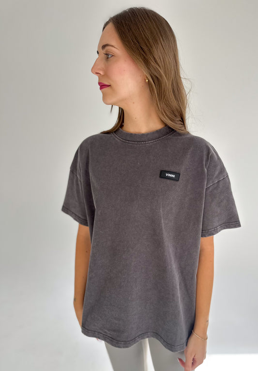 JAMES OVERSIZED TEE - BLACK WASH