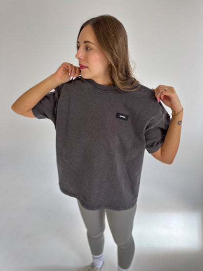JAMES OVERSIZED TEE - BLACK WASH