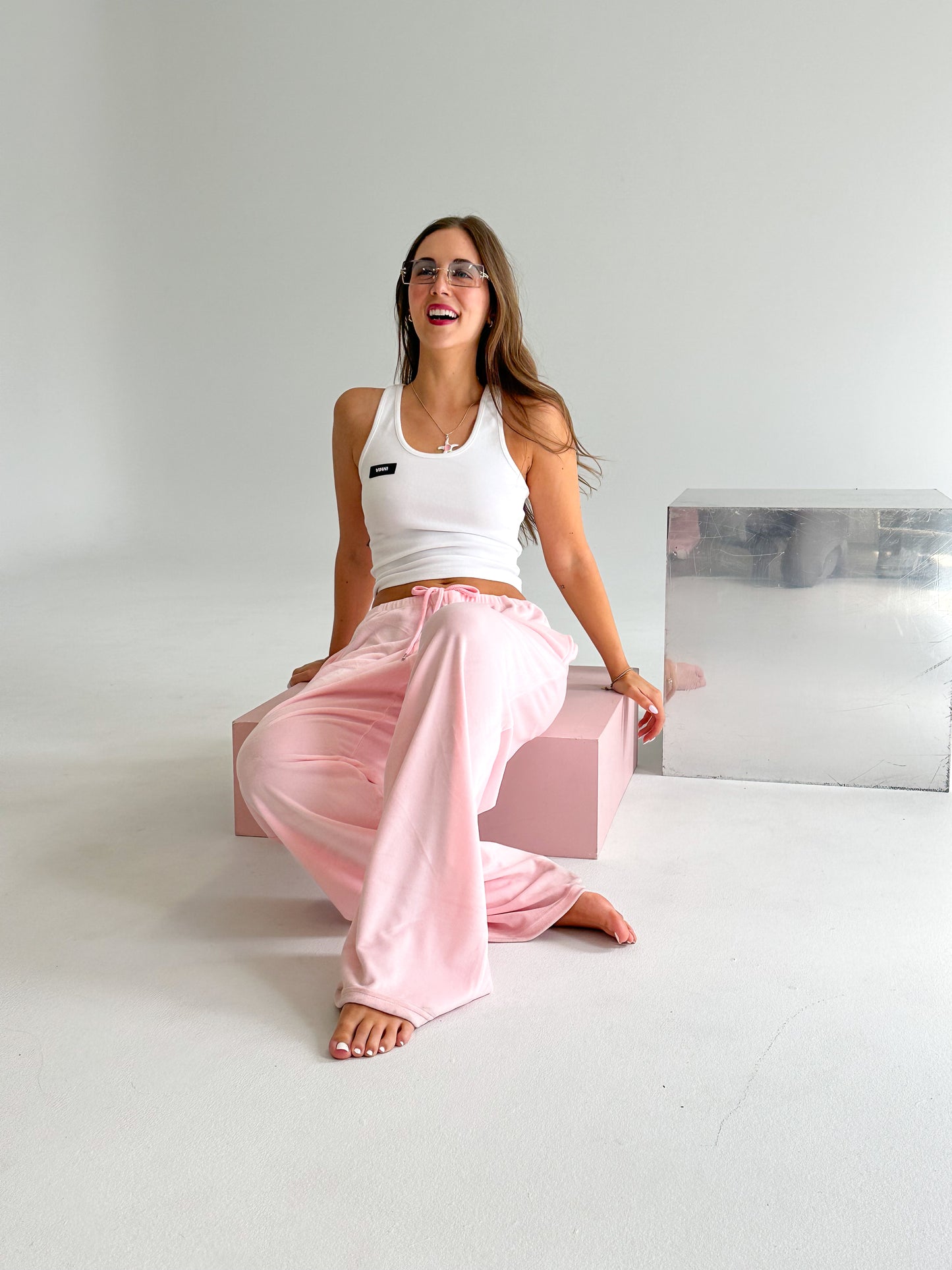 LIA RACER TANK [LONG] - BRIGHT WHITE