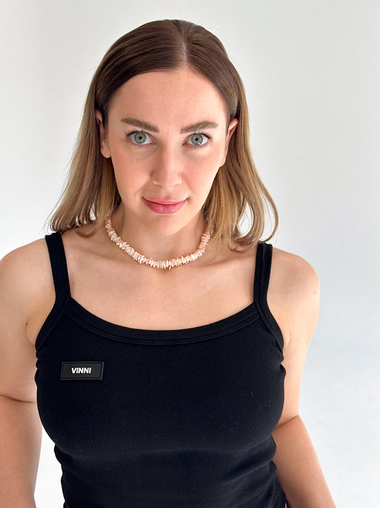 LOU TANK TOP - JET BLACK