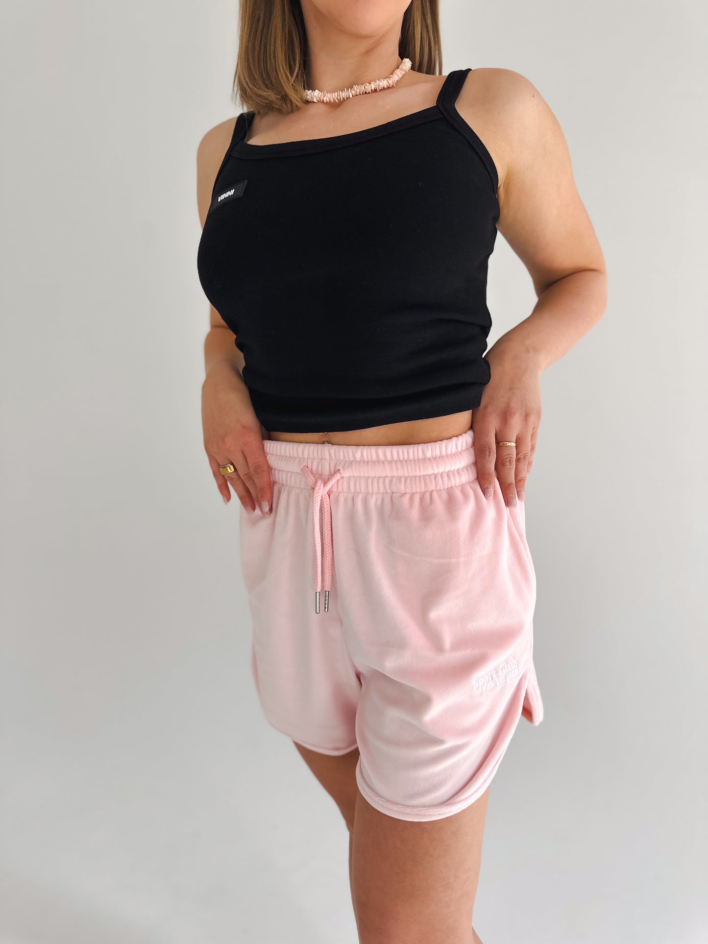 BILLIE HIGH WAISTED SHORTS - PINK BLUSH