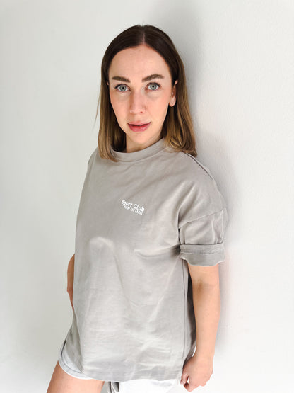 JAMES OVERSIZED TEE - GREY MIST