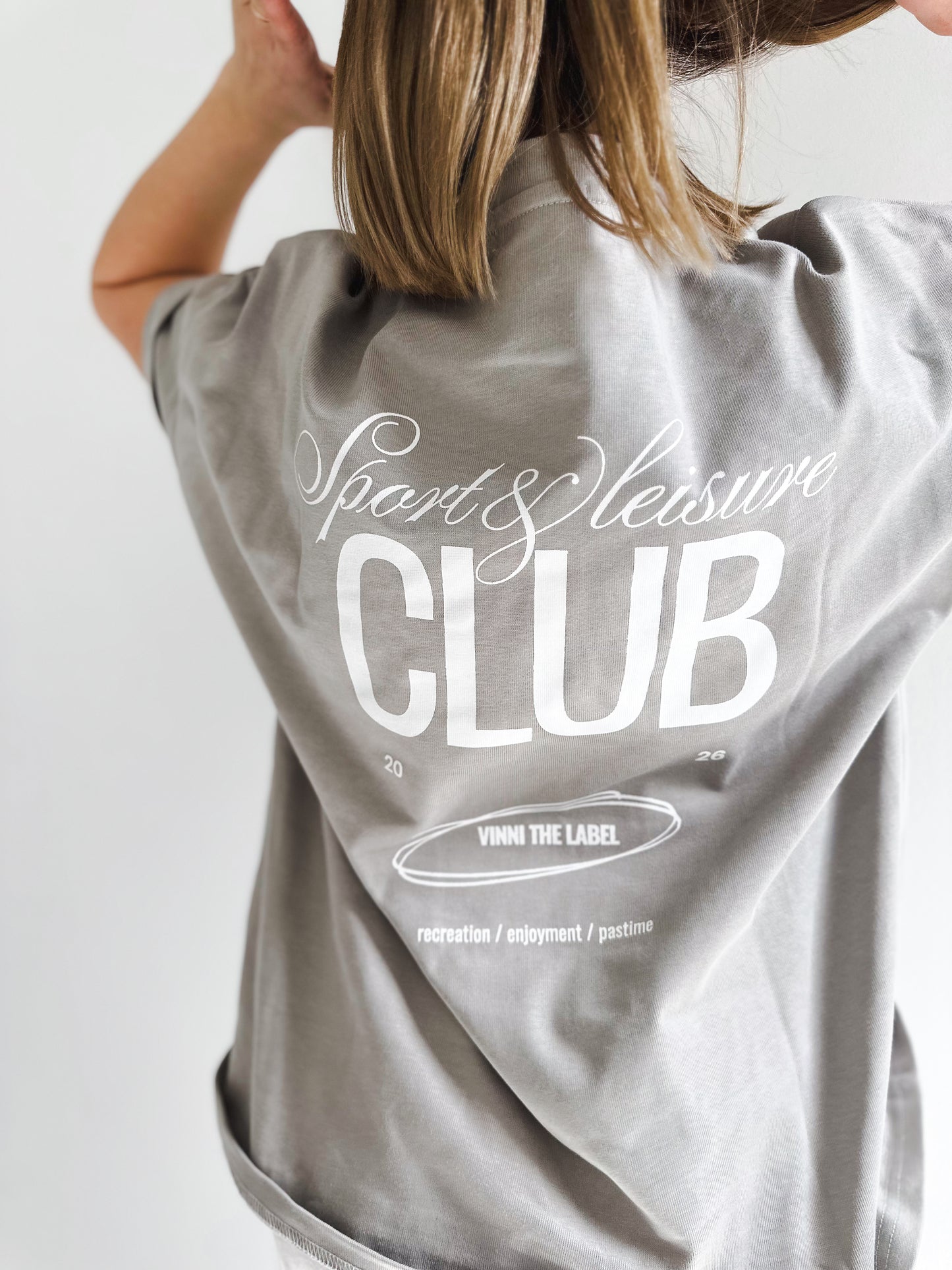 JAMES OVERSIZED TEE - GREY MIST