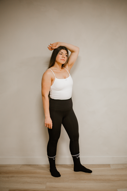 MARA HIGH RISE LEGGINGS - JET BLACK