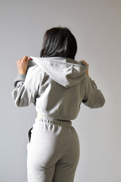 EDITH WAFFLE ZIP UP