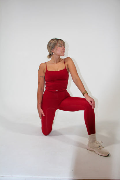 MARA HIGH-RISE TIGHTS - SPEED RED