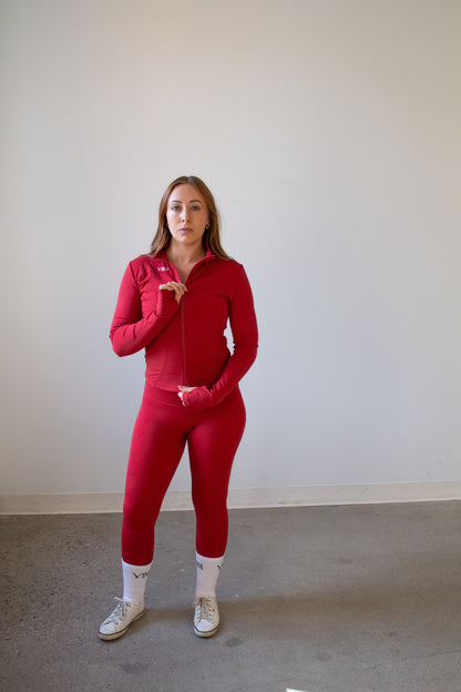 MORGAN ZIP-UP - SPEED RED