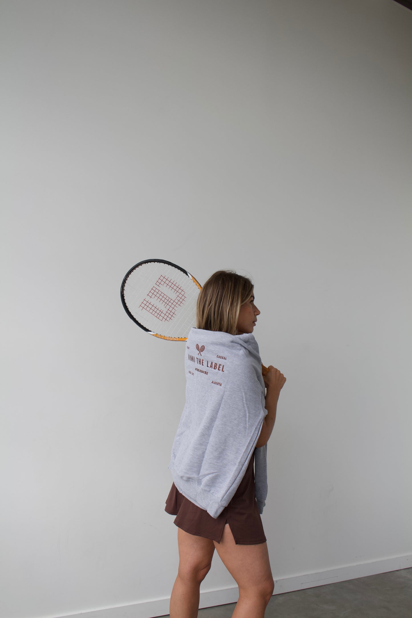 FREYA OVERSIZED SWEATSHIRT - HEATHER GREY
