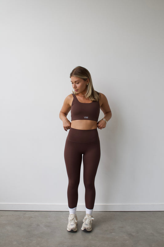 MARA HIGH-RISE TIGHTS - BRONZE