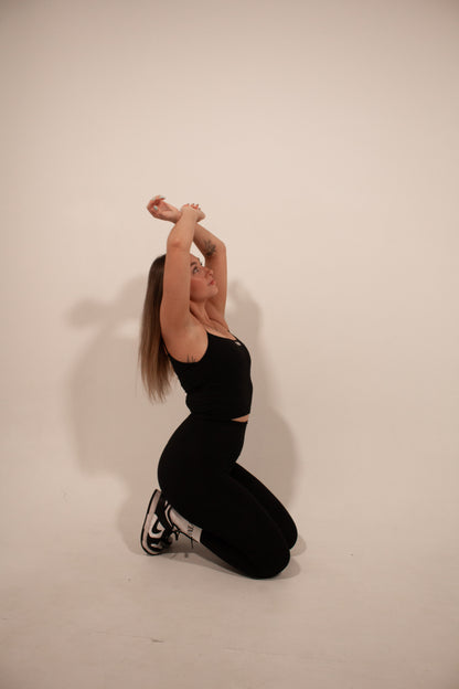 RAE BALLET TANK - JET BLACK