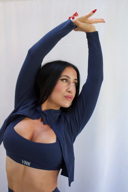 RIVER SPORTS BRA - OLD MONEY NAVY