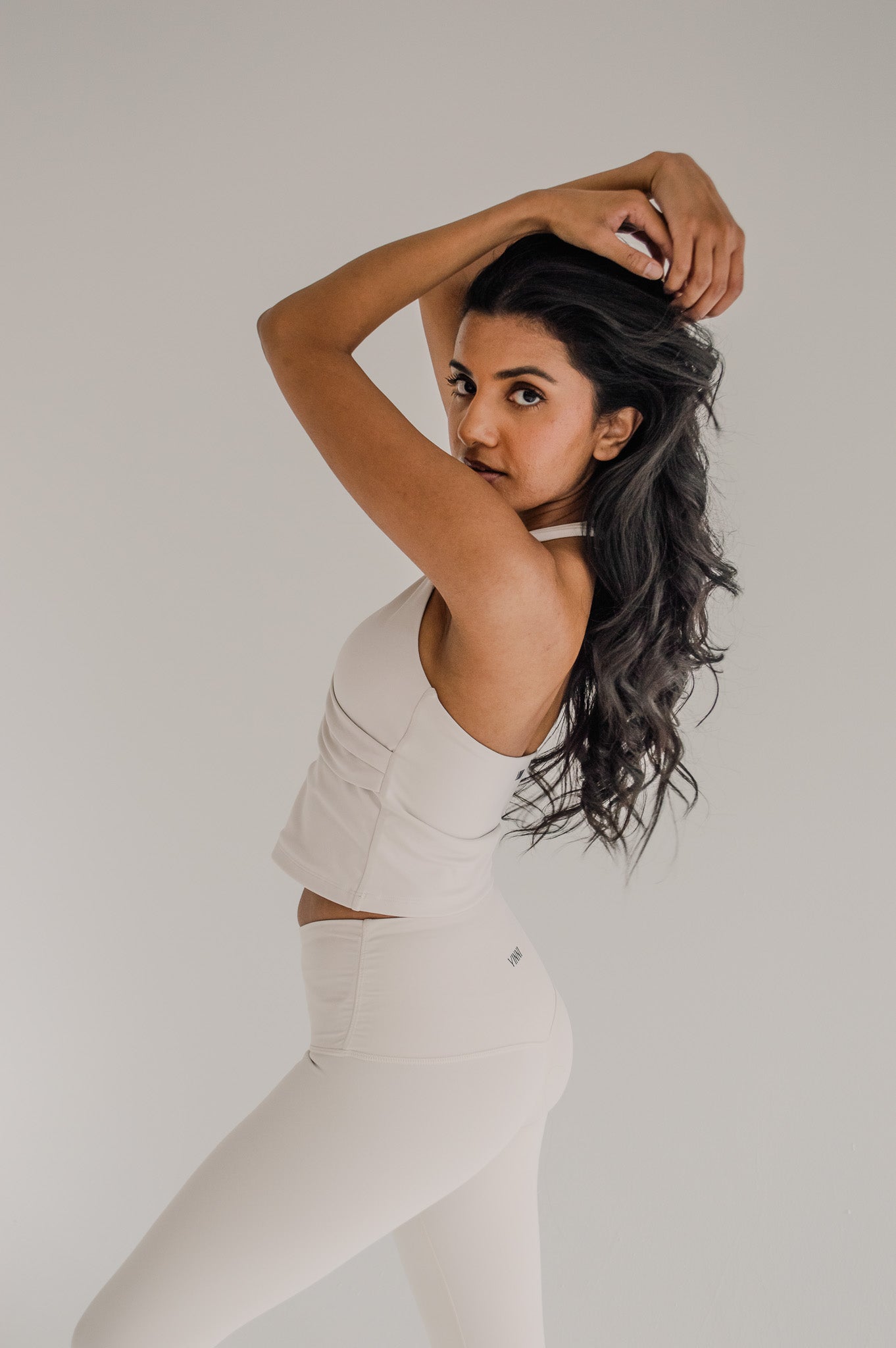 KAYLA WRAP HALTER - OAT MILK