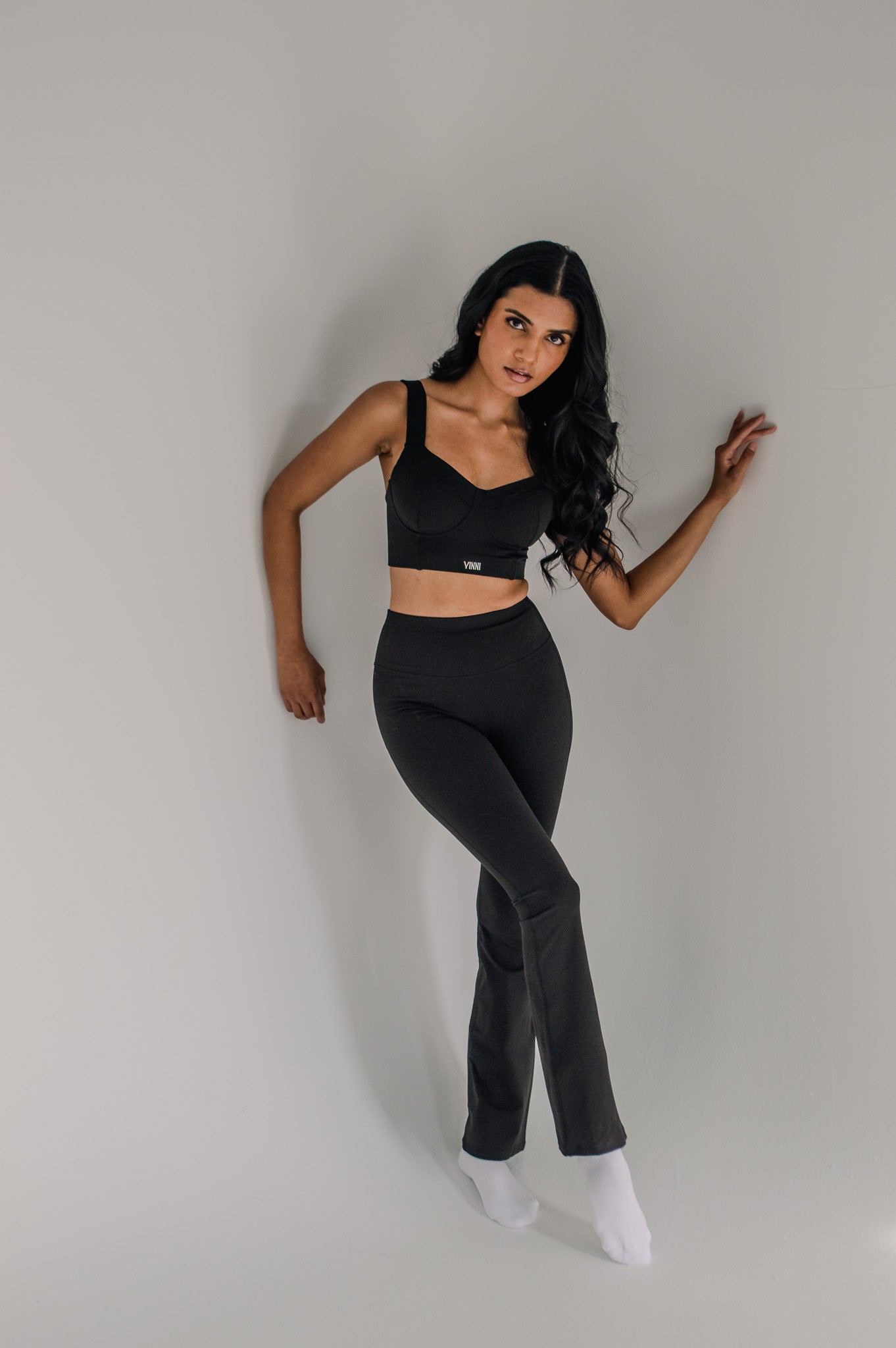 LAUREN FLARE PANT - JET BLACK
