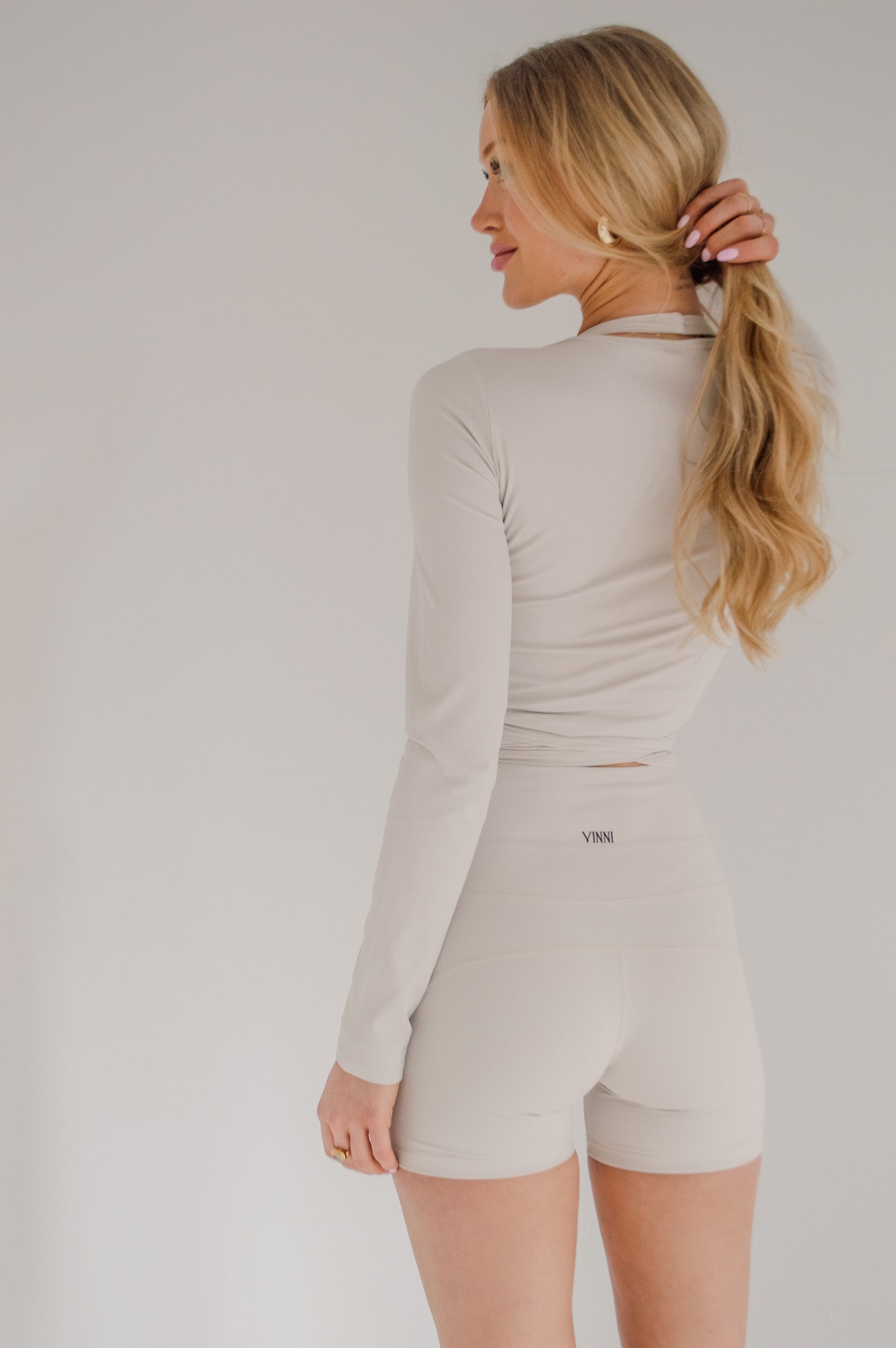 PAULA WRAP TOP - OAT MILK