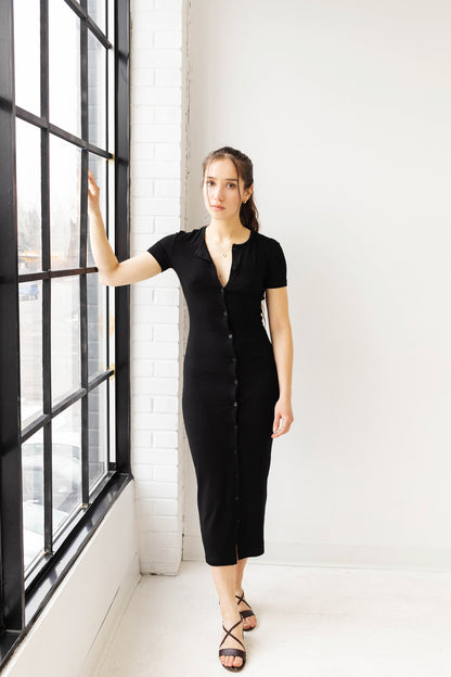 SASHA BUTTON-UP DRESS