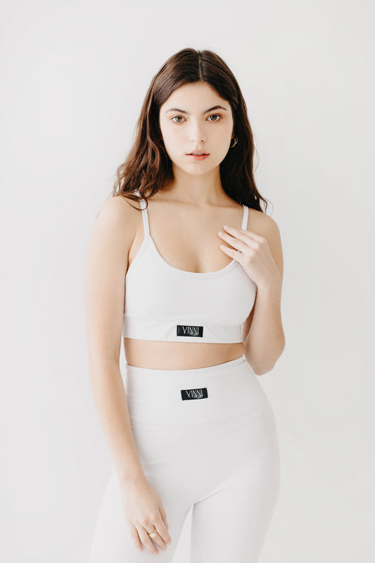 WHITE TIGHTS FOR WOMEN WITH BLACK LABEL