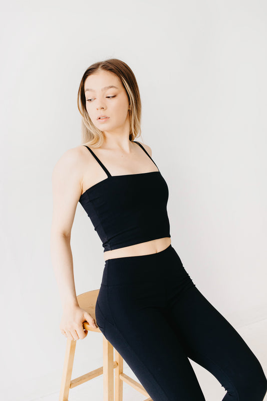LOLO SQUARE NECK TANK TOP
