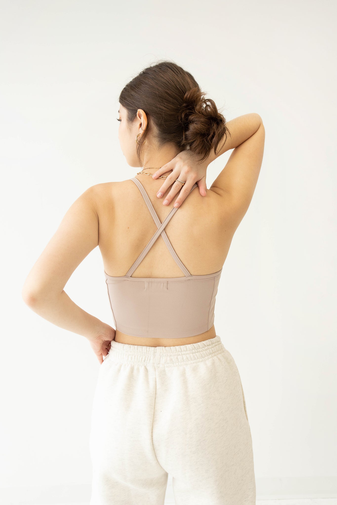 Cross Back Active Tank Crop Top